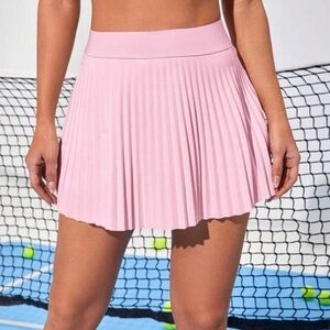 Pink tennis skort
